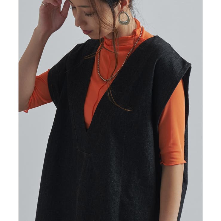 デニムベスト ベスト ビッグシルエット | relaclo | 詳細画像7 