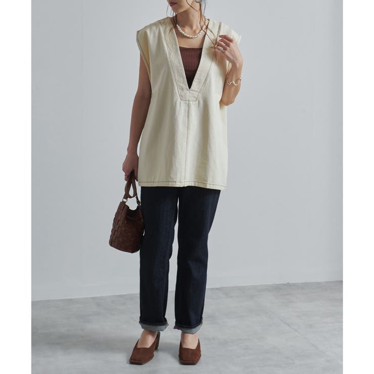 デニムベスト ベスト ビッグシルエット | relaclo | 詳細画像10 