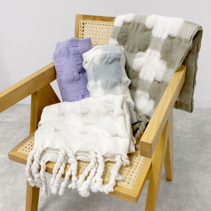 ストール レディース フリンジ | LAPULE  | 詳細画像1 