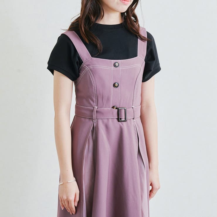 ワンピース ジャンパースカート チュールスラッシュ[品番