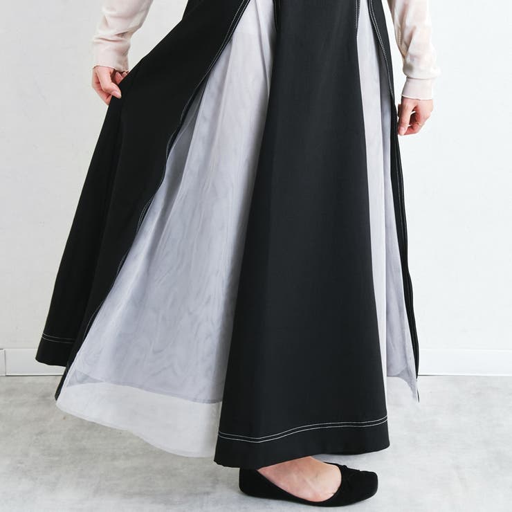 ワンピース ジャンパースカート チュールスラッシュ[品番