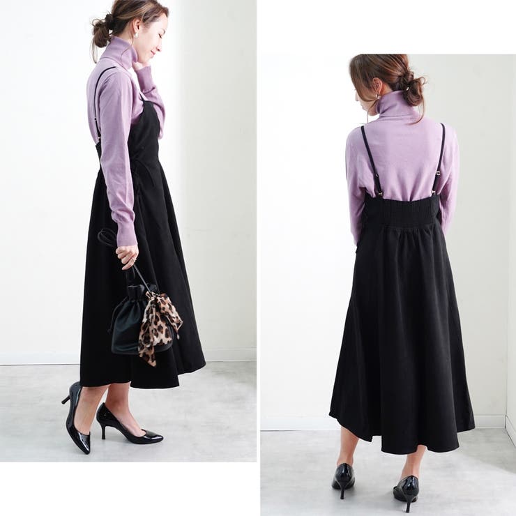 キャミワンピ ワンピース ロング[品番：SKLW0002096]｜LAPULE