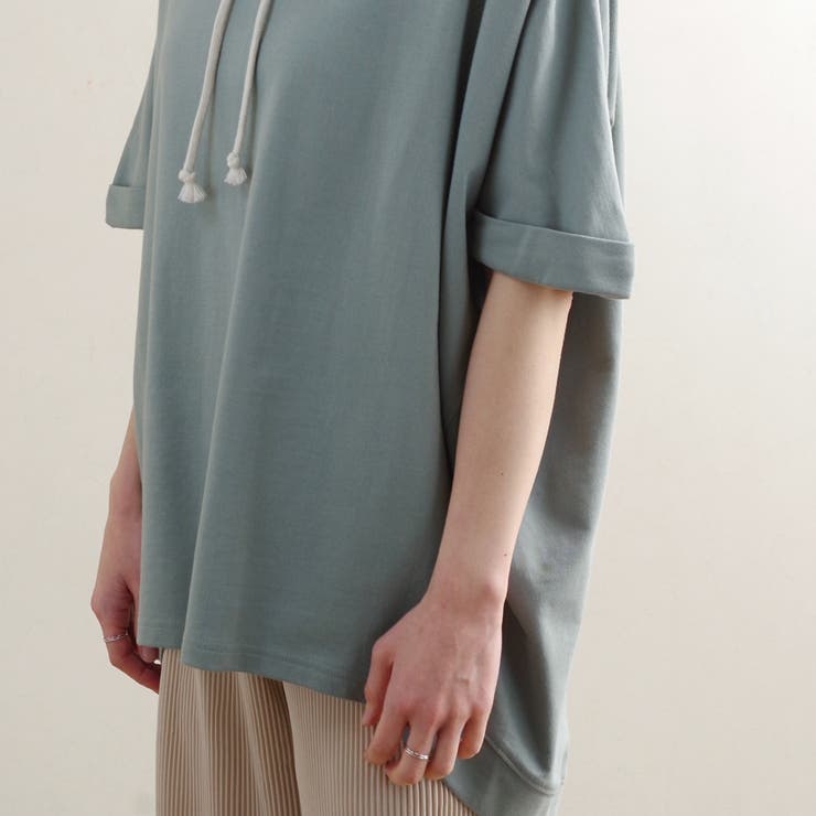 トップス半袖ドルマンボートネック部屋着ルームウェアカジュアルゆったり体型カバープ… | LAPULE  | 詳細画像14 