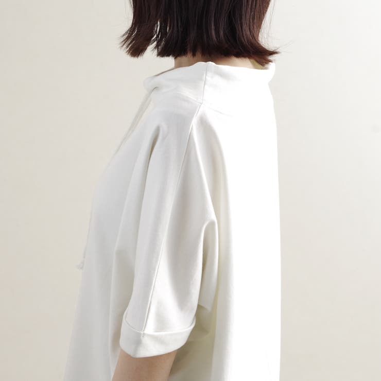 トップス半袖ドルマンボートネック部屋着ルームウェアカジュアルゆったり体型カバープ… | LAPULE  | 詳細画像16 