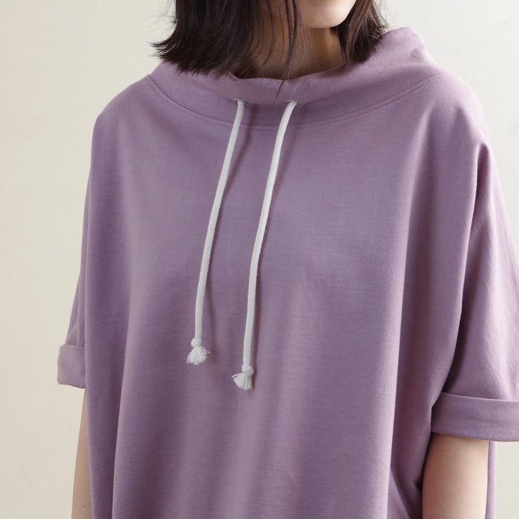 トップス半袖ドルマンボートネック部屋着ルームウェアカジュアルゆったり体型カバープ… | LAPULE  | 詳細画像8 