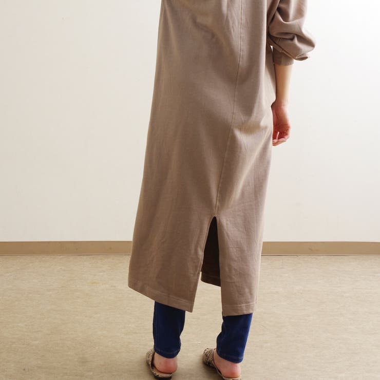 ワンピーススウェットワンピースロングワンピース冬ゆったり大きめ体型カバーカジュア… | LAPULE  | 詳細画像17 