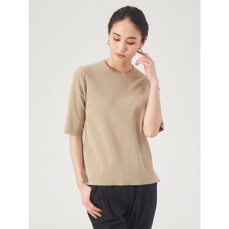 【リユース品】ABAHOUSE | ウォッシャブルクルーネックニットT | ReLIKE | 詳細画像1