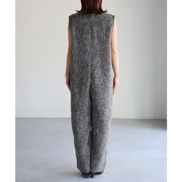 深Vネックツイードサロペット | Riberry | 詳細画像16 