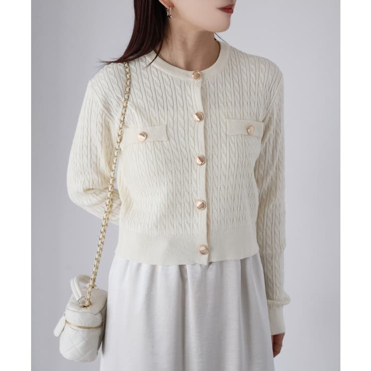 【なはま】バーバリーロンドン カーディガン ケーブルニット 金ボタン なはま様専用】バーバリーロンドン カーディガン ケーブルニット 金