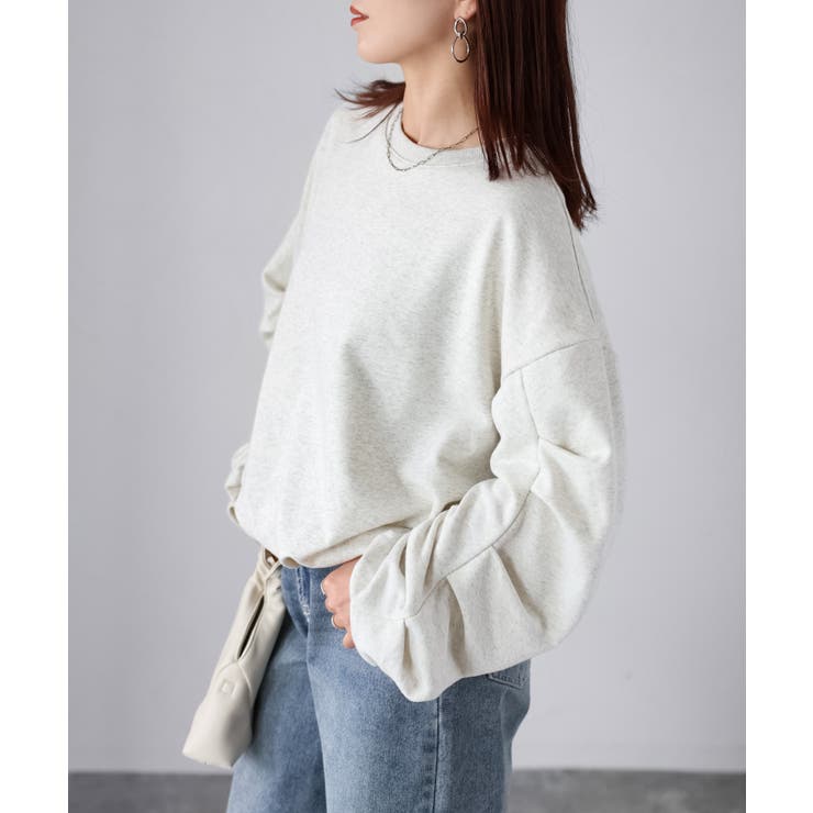 PATOU スウェット ベージュ バルーンスリーブ PATOU スウェット