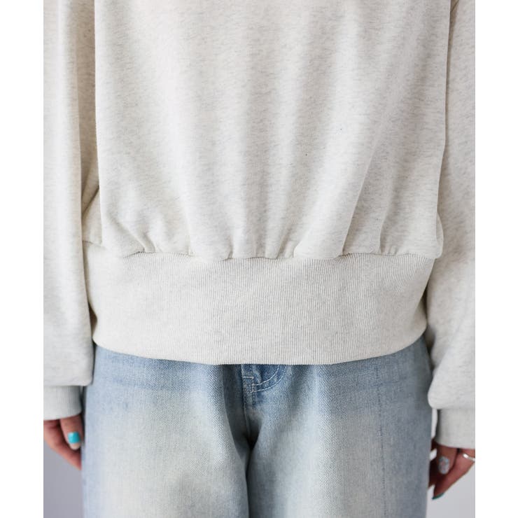 裏毛オフショルダースウェットトップス | Riberry | 詳細画像29 