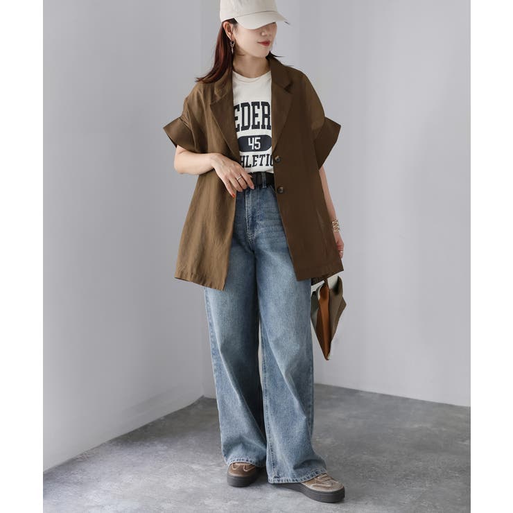 シアー半袖シャツジャケット | Riberry | 詳細画像20 