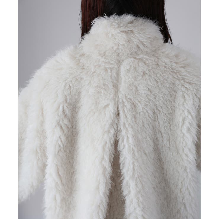 ミドル丈フェイクファーAラインコート | Riberry | 詳細画像22 