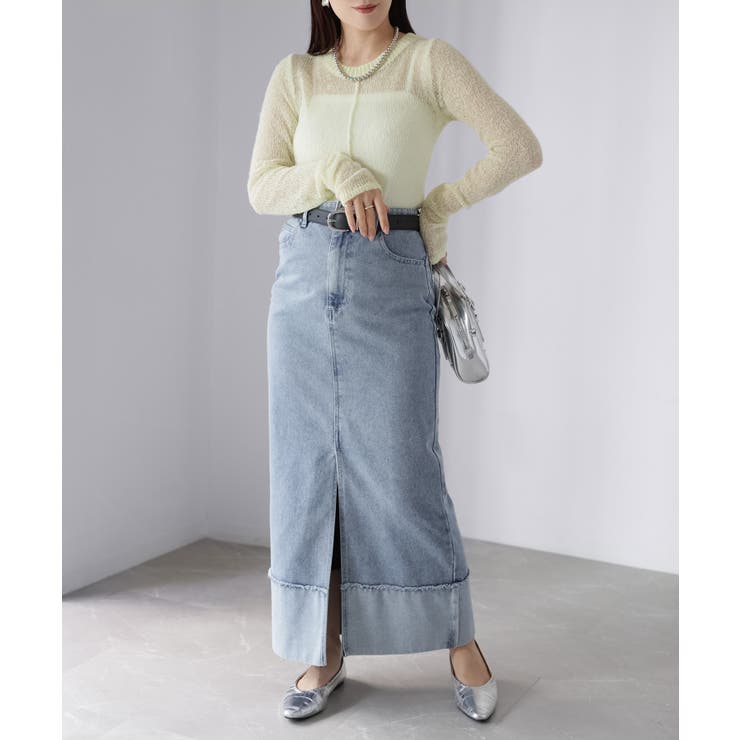 モヘアライク透かし編みニットトップス | Riberry | 詳細画像35 