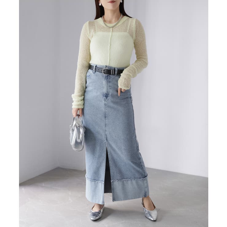 モヘアライク透かし編みニットトップス | Riberry | 詳細画像36 