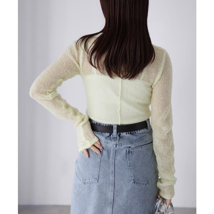 モヘアライク透かし編みニットトップス | Riberry | 詳細画像40 