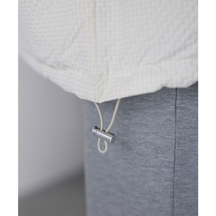 チェックサッカースタンドカラーショートダウン | Riberry | 詳細画像45 