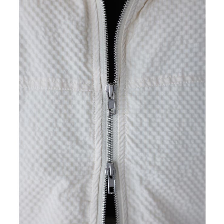 チェックサッカースタンドカラーショートダウン | Riberry | 詳細画像46 