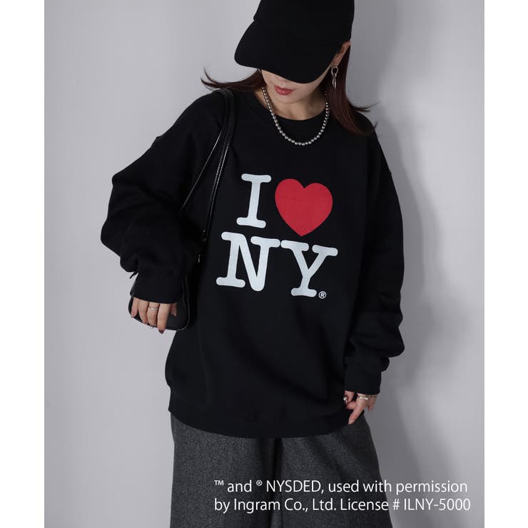 ブラック | I LOVE NY裏起毛スウェット | Riberry