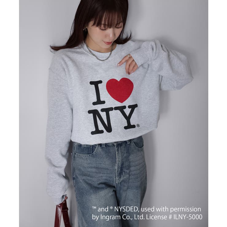 オートミール | I LOVE NY裏起毛スウェット | Riberry