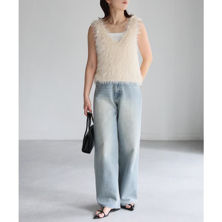 前後2WAYシャギーニットビスチェ | Riberry | 詳細画像4 