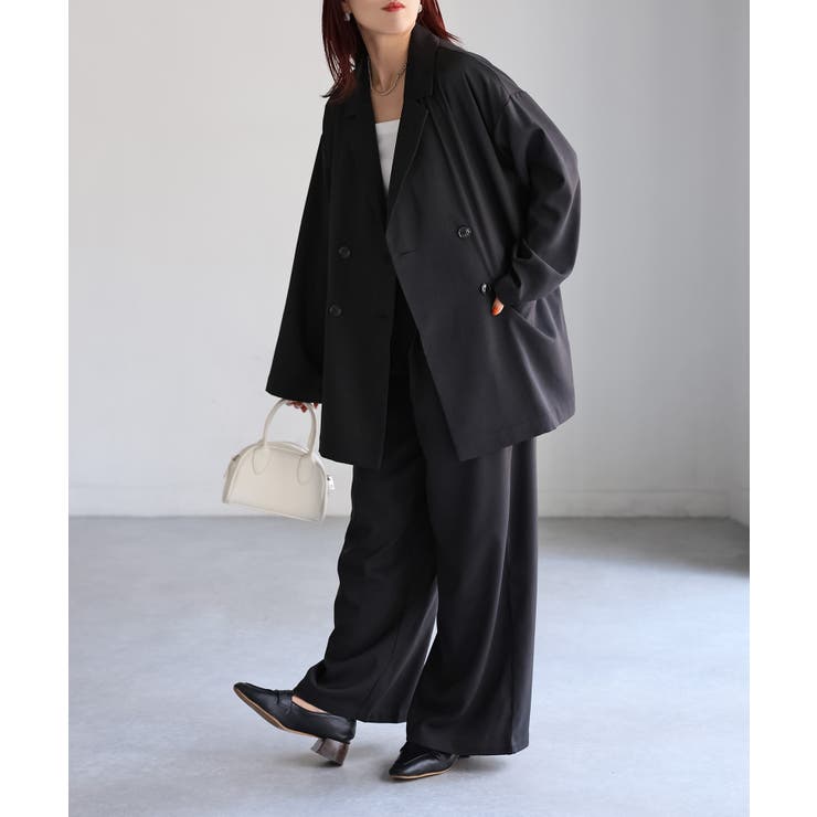 ダブルジャケット+ワイドパンツセットアップ | Riberry | 詳細画像20 