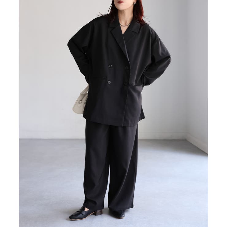 ダブルジャケット+ワイドパンツセットアップ | Riberry | 詳細画像26 