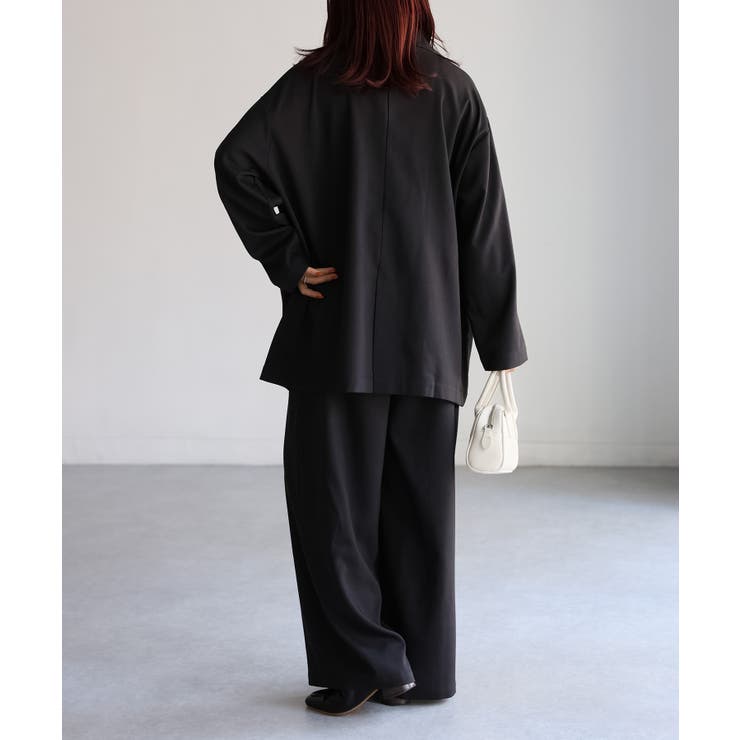 ダブルジャケット+ワイドパンツセットアップ | Riberry | 詳細画像28 