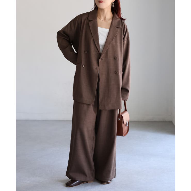 ダブルジャケット+ワイドパンツセットアップ | Riberry | 詳細画像32 