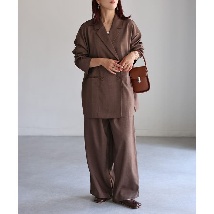 ダブルジャケット+ワイドパンツセットアップ | Riberry | 詳細画像33 