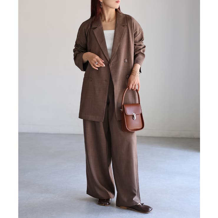 ダブルジャケット+ワイドパンツセットアップ | Riberry | 詳細画像34 