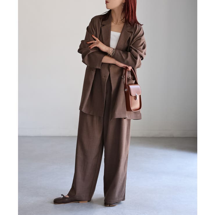 ダブルジャケット+ワイドパンツセットアップ | Riberry | 詳細画像35 