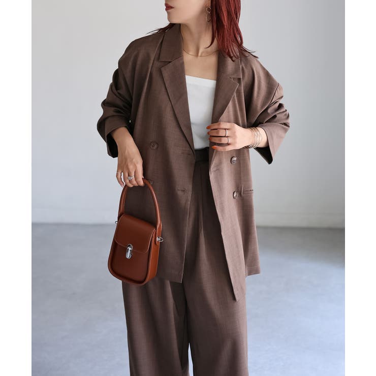 ダブルジャケット+ワイドパンツセットアップ | Riberry | 詳細画像36 