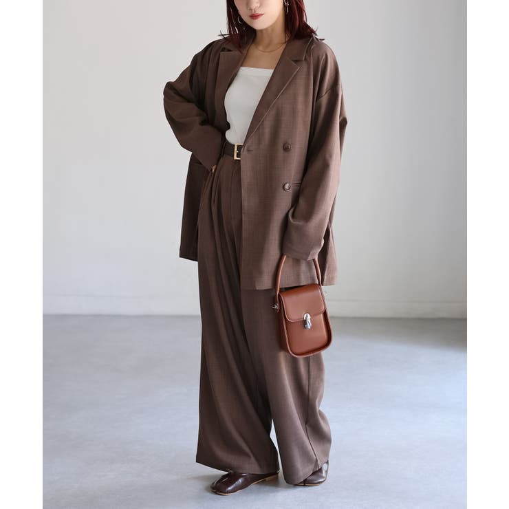 ダブルジャケット+ワイドパンツセットアップ | Riberry | 詳細画像37 