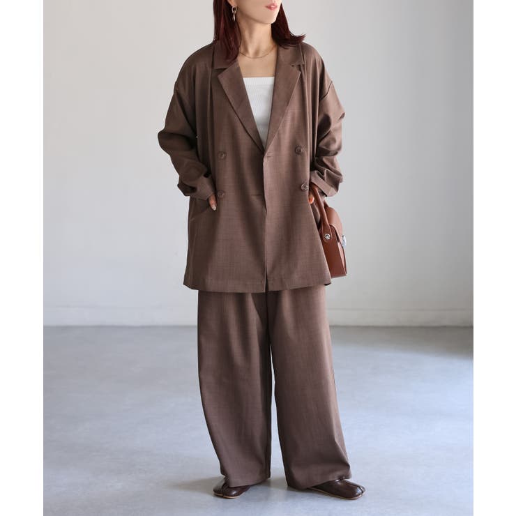 ダブルジャケット+ワイドパンツセットアップ | Riberry | 詳細画像38 