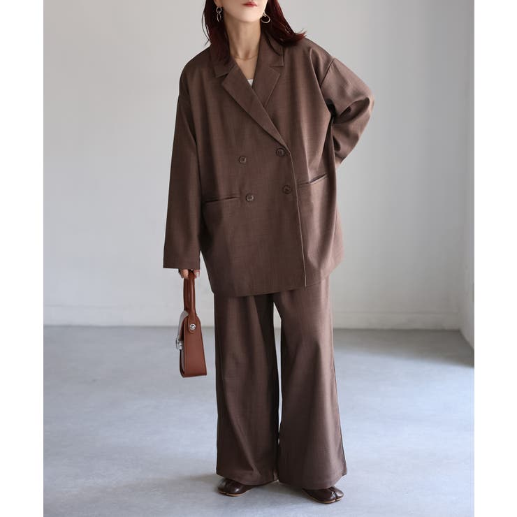 ダブルジャケット+ワイドパンツセットアップ | Riberry | 詳細画像39 