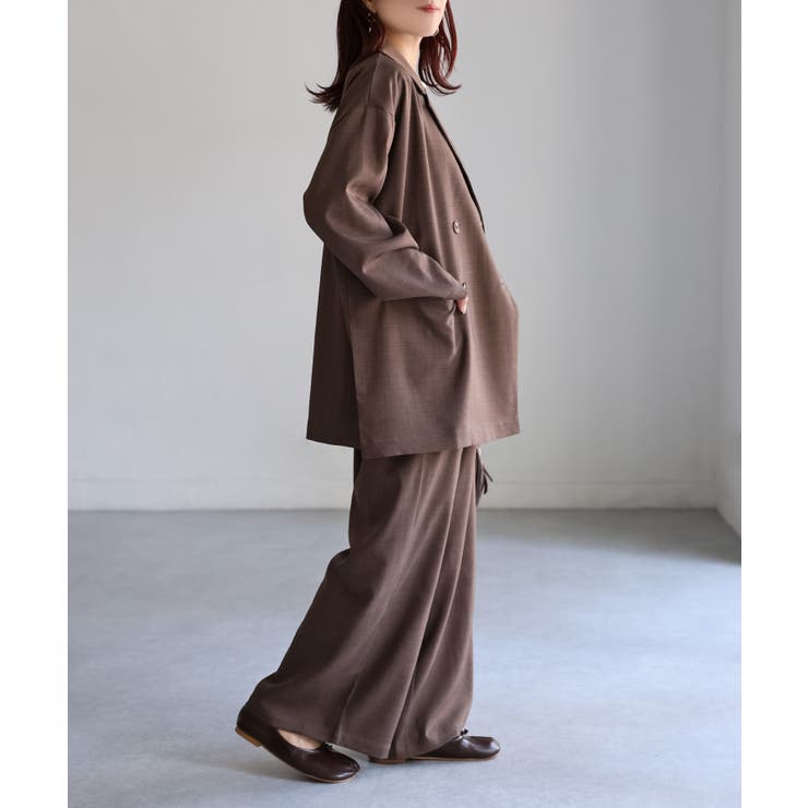 ダブルジャケット+ワイドパンツセットアップ | Riberry | 詳細画像41 