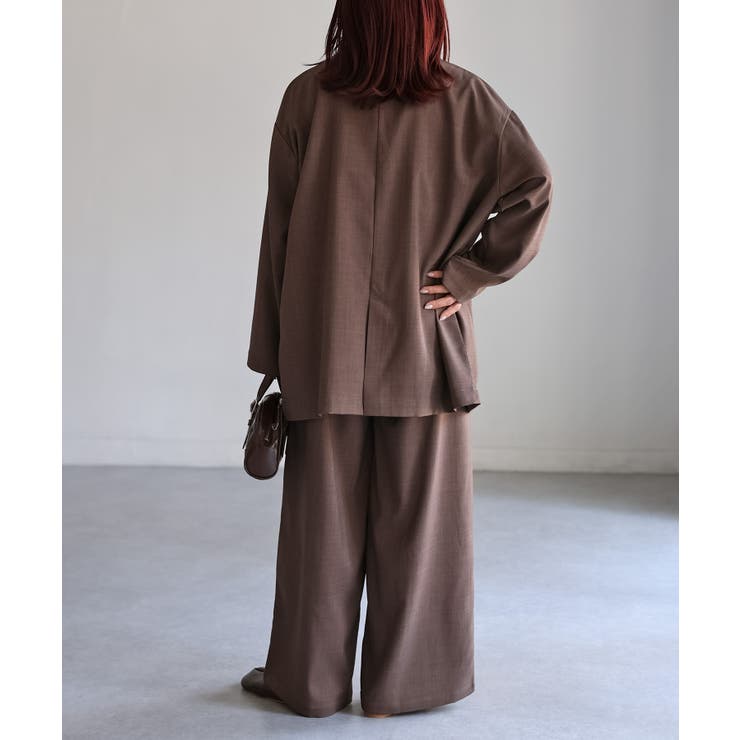 ダブルジャケット+ワイドパンツセットアップ | Riberry | 詳細画像42 