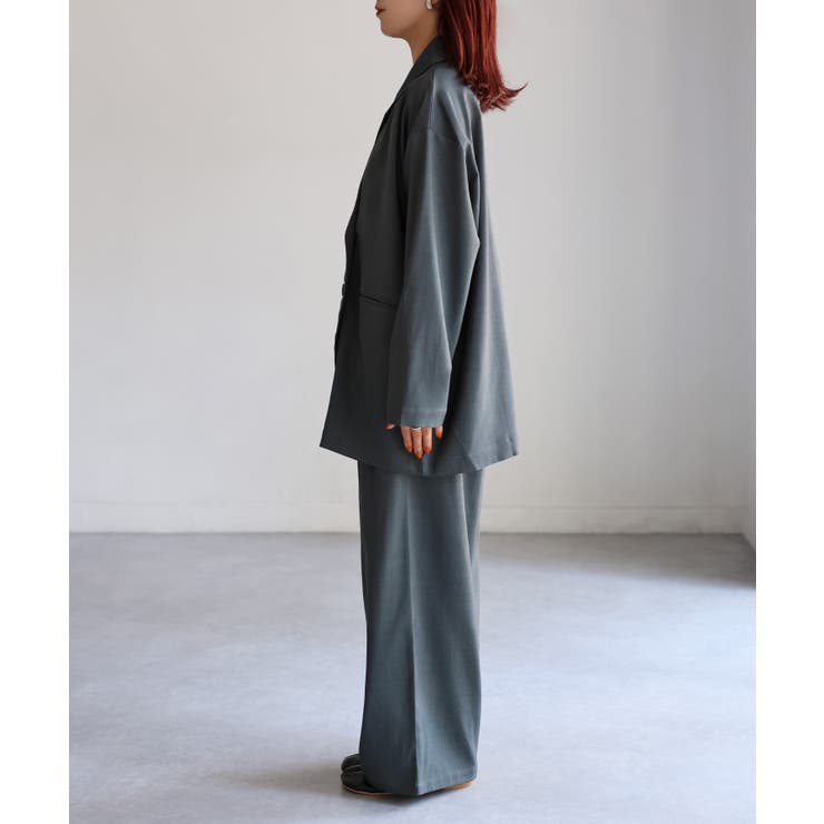 ダブルジャケット+ワイドパンツセットアップ | Riberry | 詳細画像44 