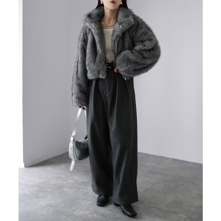 ダブルジップ2WAYミックスファーブルゾン[品番：RBRW0000071]｜Riberry