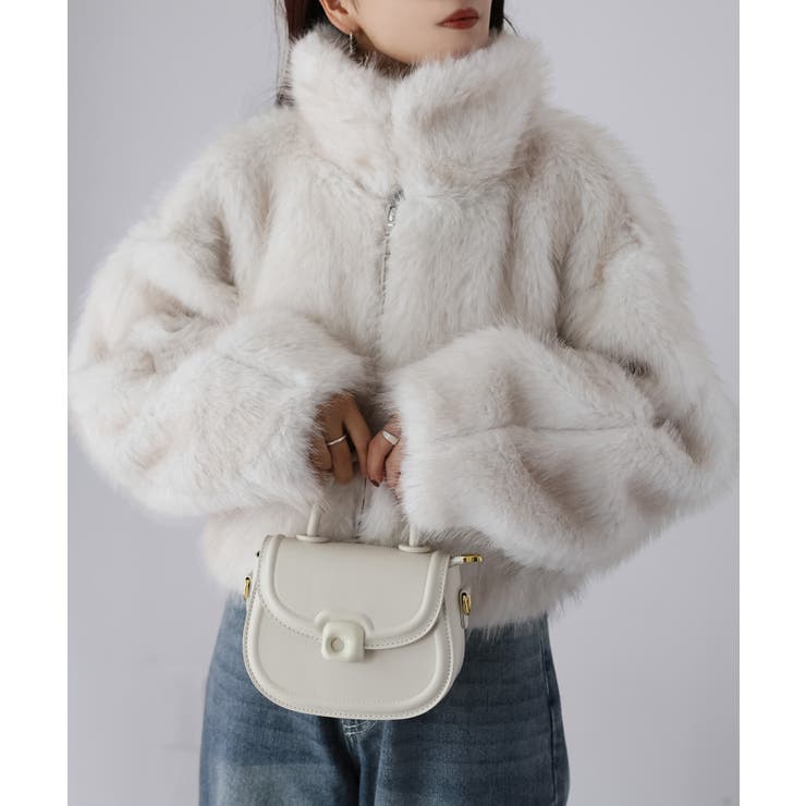 ダブルジップ2WAYミックスファーブルゾン[品番：RBRW0000071]｜Riberry