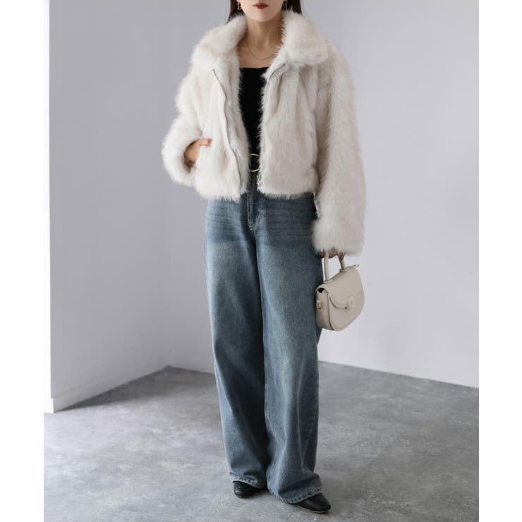 ダブルジップ2WAYミックスファーブルゾン[品番：RBRW0000071]｜Riberry