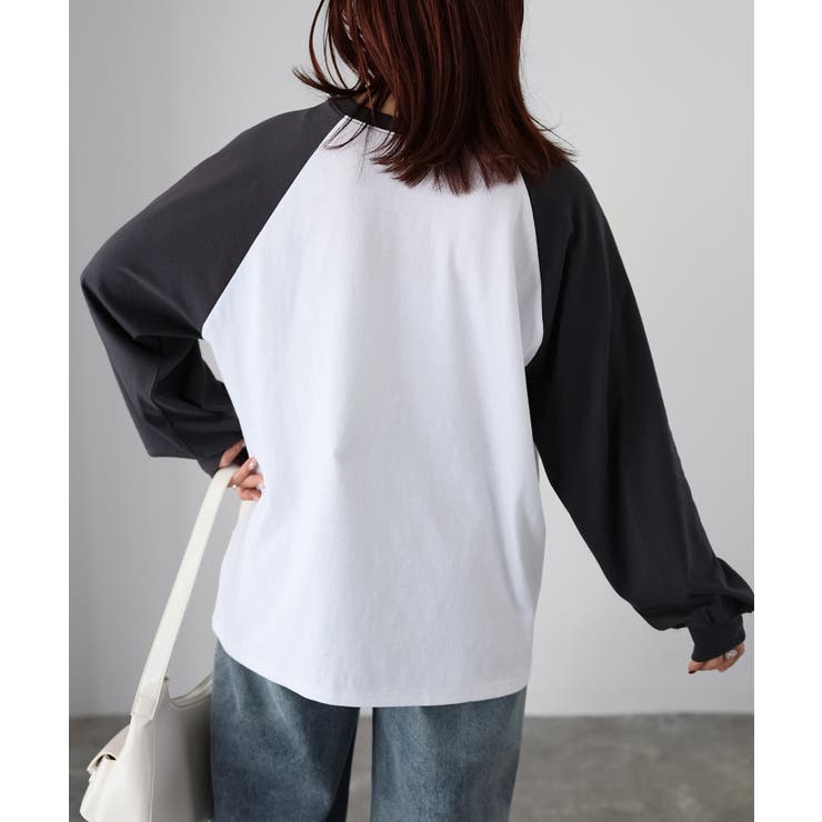 ネコ刺繍ラグランロンT | Riberry | 詳細画像13 