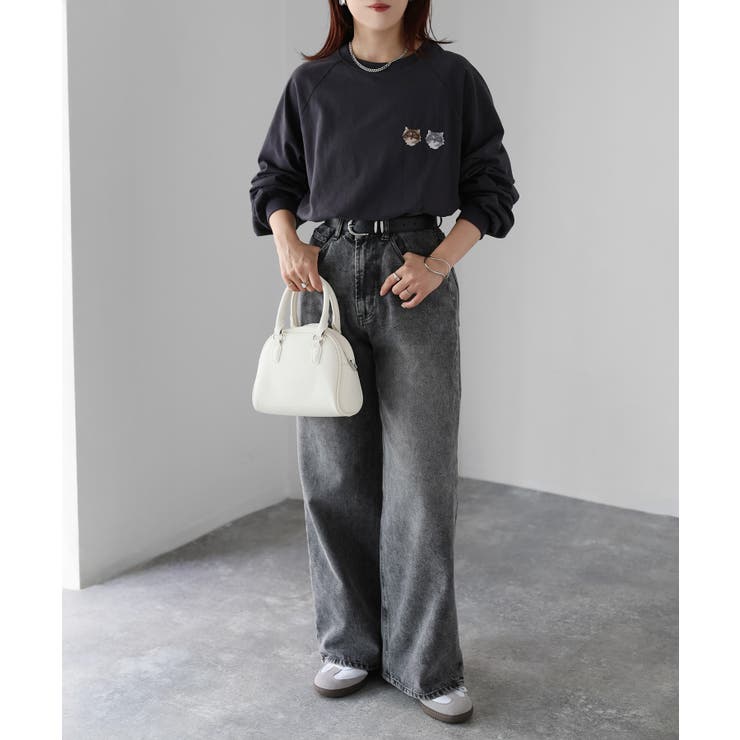 ネコ刺繍ラグランロンT | Riberry | 詳細画像20 