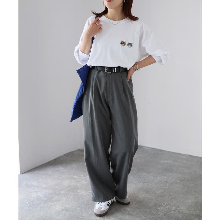 ネコ刺繍ラグランロンT | Riberry | 詳細画像35 