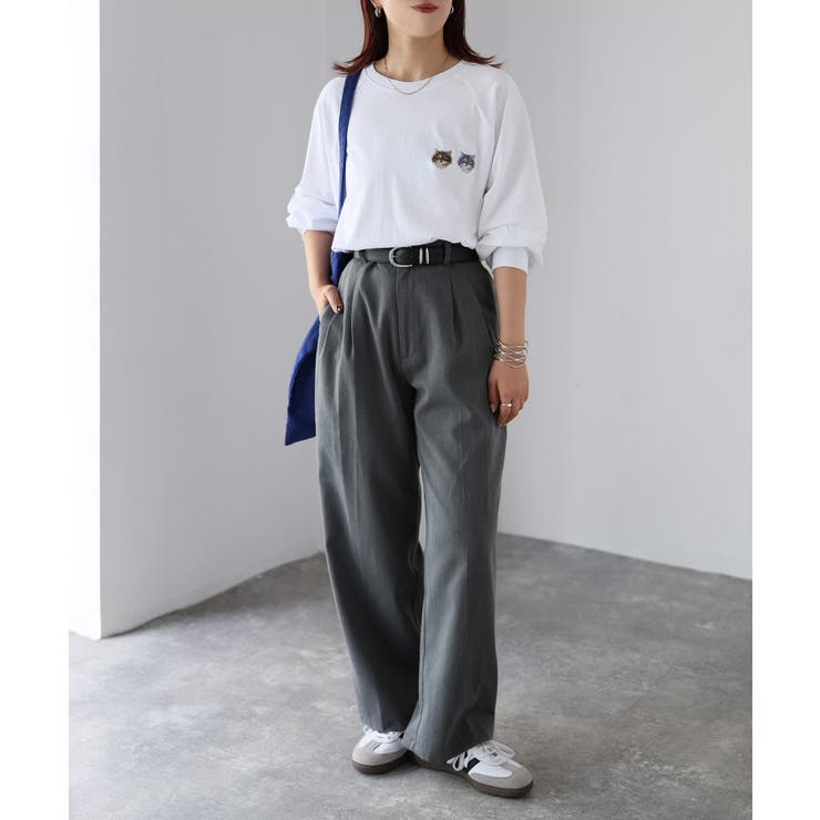 ネコ刺繍ラグランロンT | Riberry | 詳細画像36 