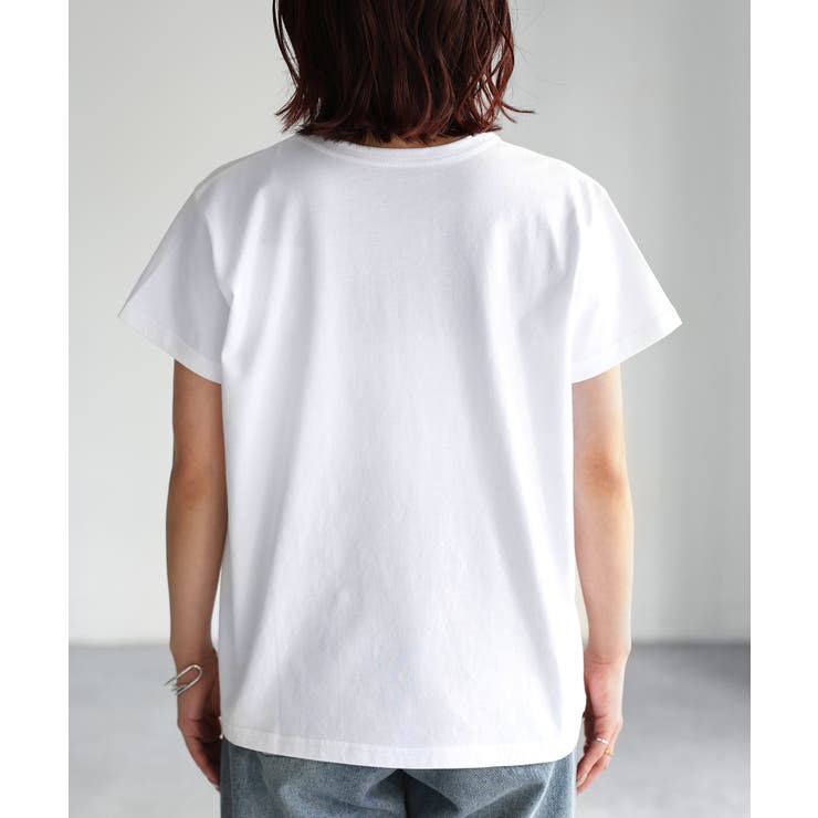 ハートロゴラメ刺繍コンパクトTシャツ | Riberry | 詳細画像36 