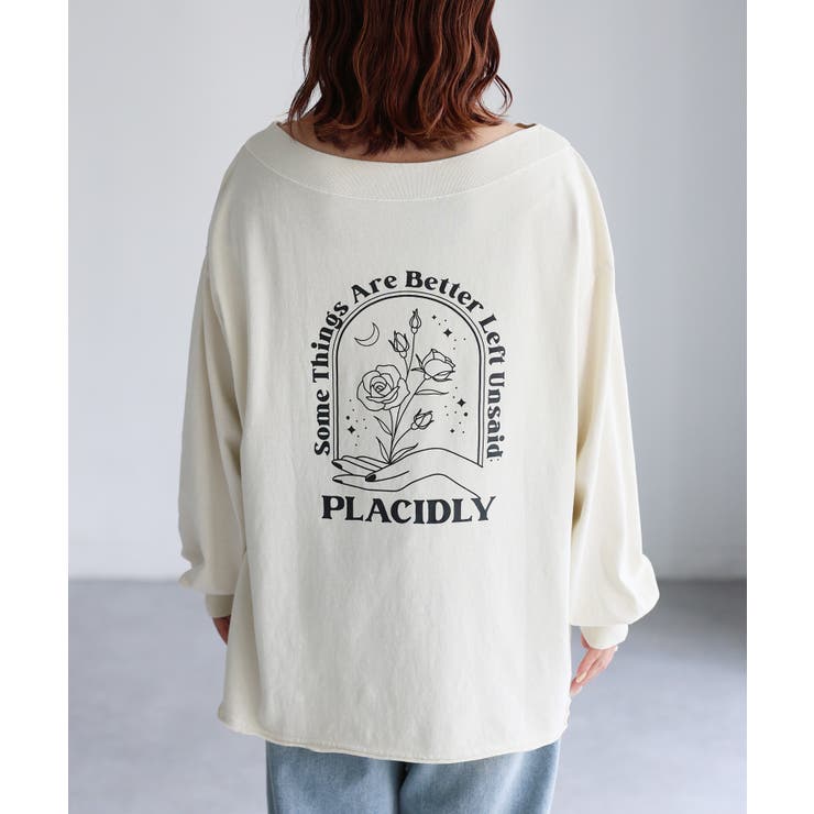 ロゴ刺繍オフショルピグメントロンT | Riberry | 詳細画像10 