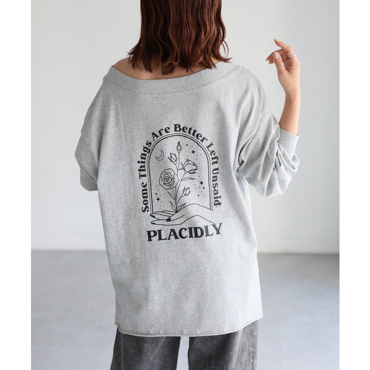 ロゴ刺繍オフショルピグメントロンT | Riberry | 詳細画像20 