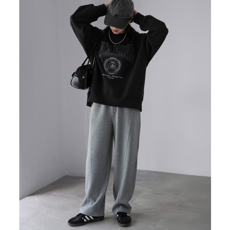 カレッジロゴ刺繍裏起毛スウェット | Riberry | 詳細画像15 